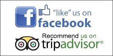 Like us on Facebook and Tripadvisor